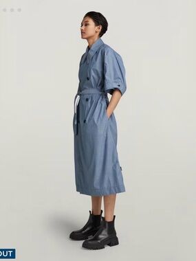 G-Star High Trench short sleeve dress